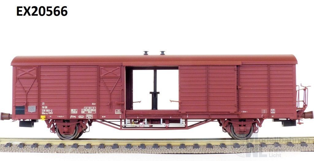 web EX20566 Exact Train 20566 - Mannschaftswagen DB Ep.V Hbs-u 2301 mit Ofen H0/GL